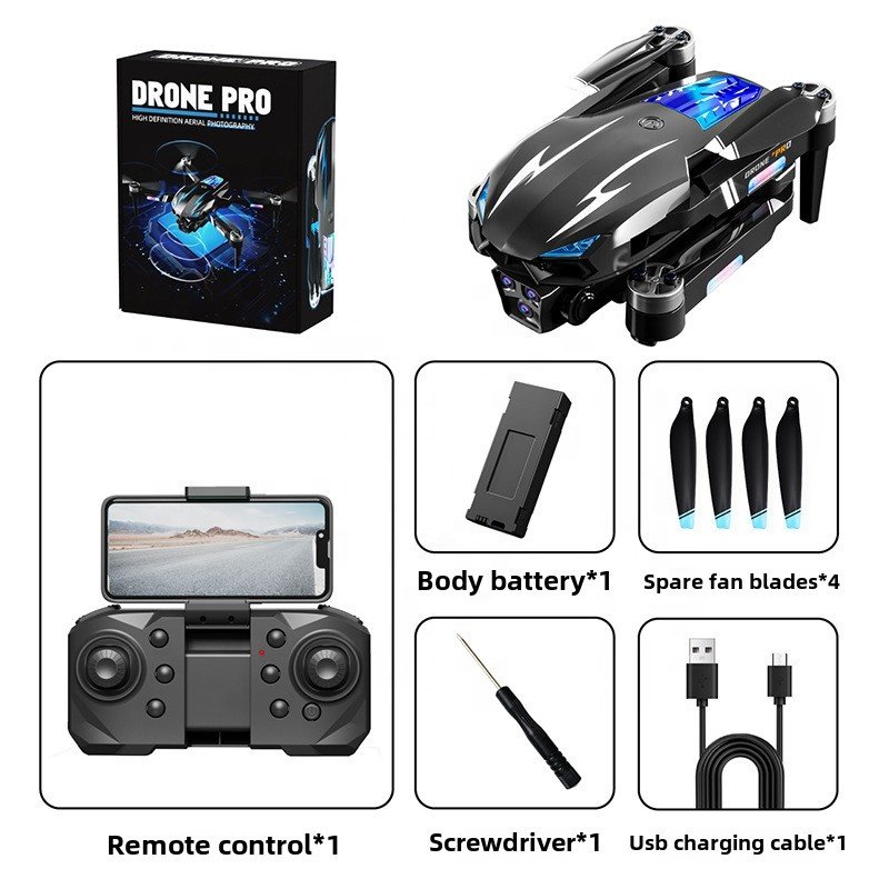 K706 Cross-Border Obstacle Avoidance Brushless Drone Three-Camera Optical Flow Positioning Four-Axis Remote Control Aircraft New