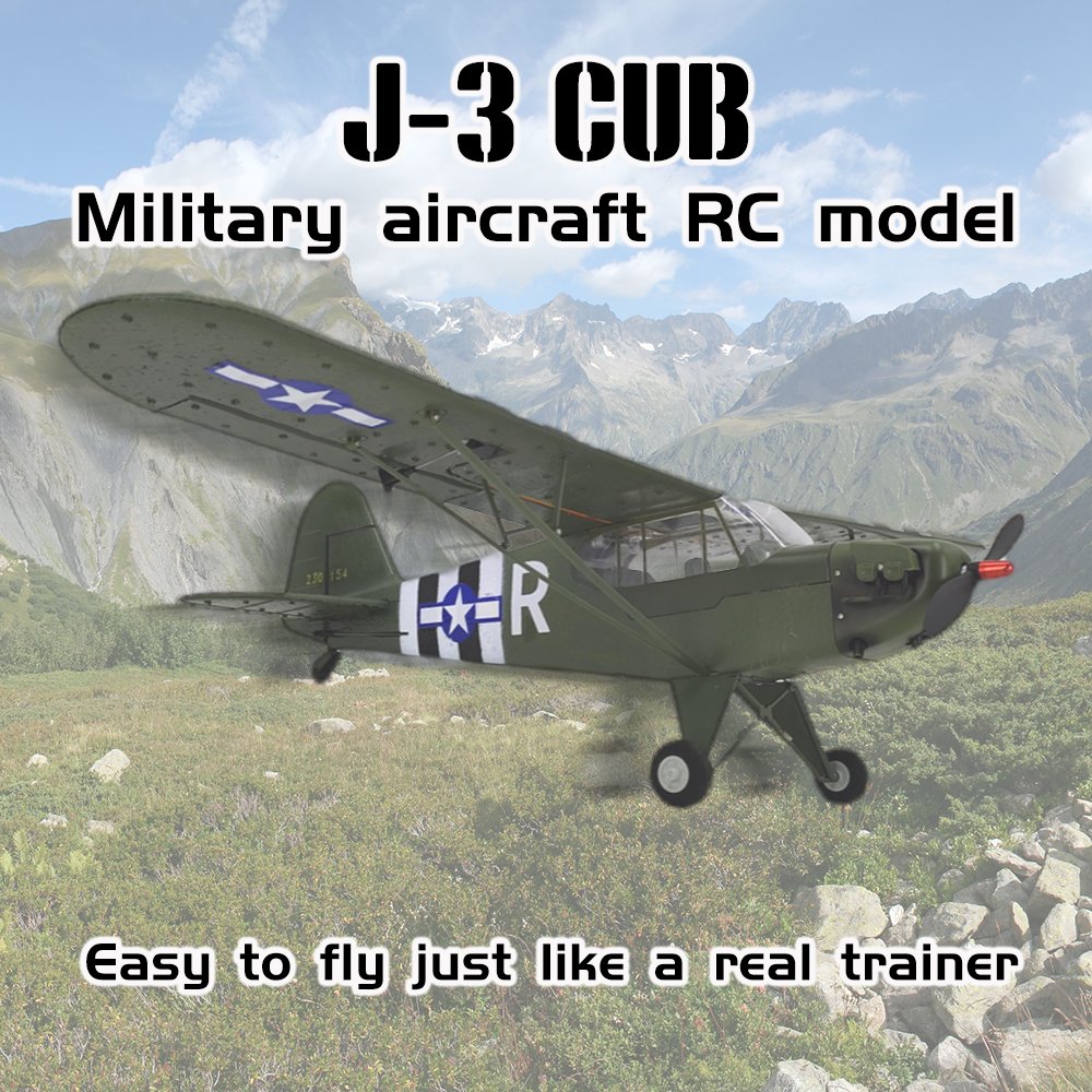 FX9703 RC Airplane 4CH 6-Axis 3D Fixed-wing Aircraft Model 1/16 World War 2 Aircraft Model J3 Brushless RC Helicopter