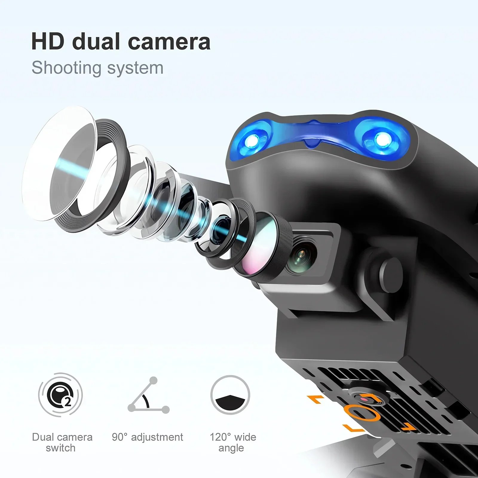 Hot Selling Drone E99 Pro Hd 4k Dual Camera Remote Control Toy Mini Drone Brushless Machine 2.4GHz Wifi 3D RC Drone Foldable