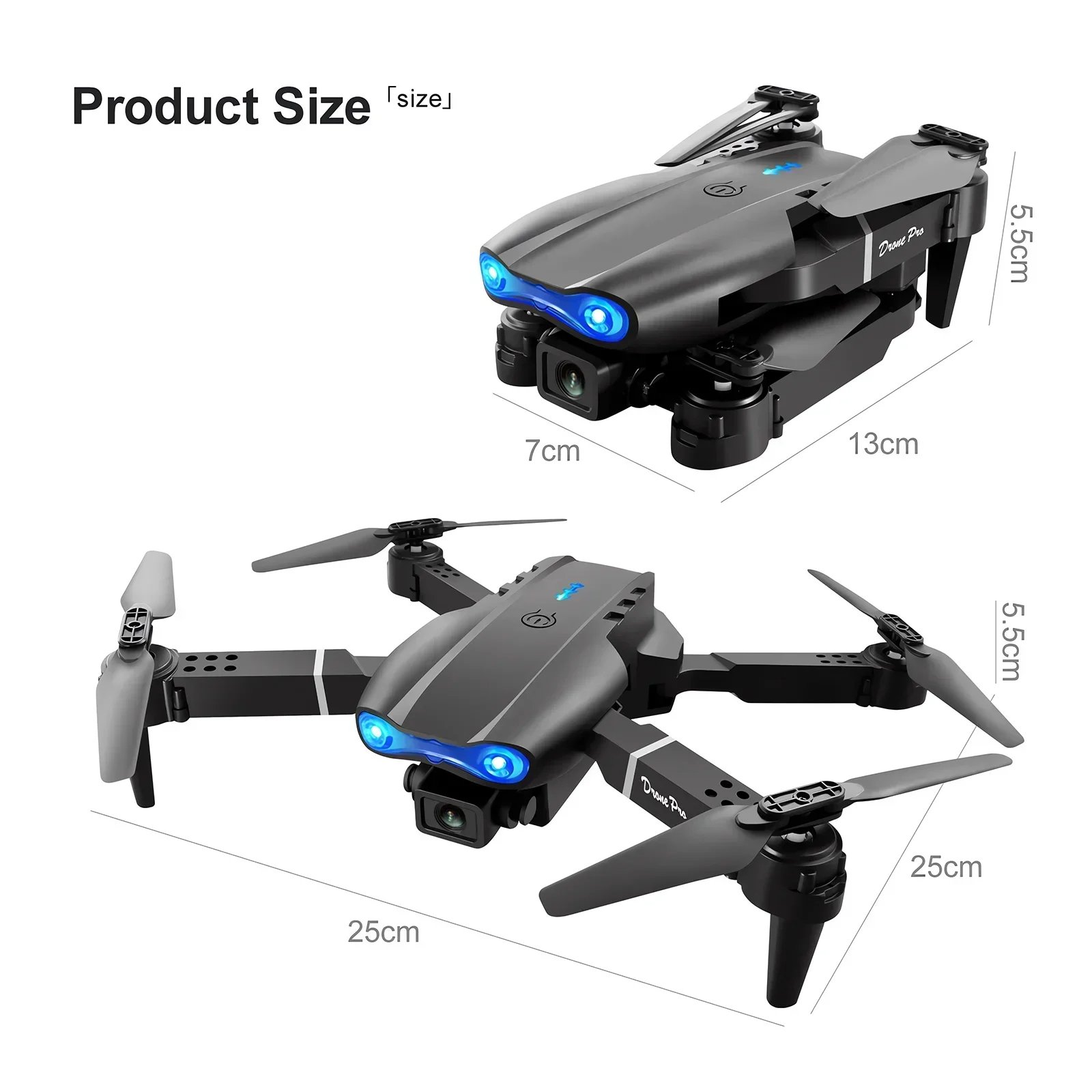 Hot Selling Drone E99 Pro Hd 4k Dual Camera Remote Control Toy Mini Drone Brushless Machine 2.4GHz Wifi 3D RC Drone Foldable
