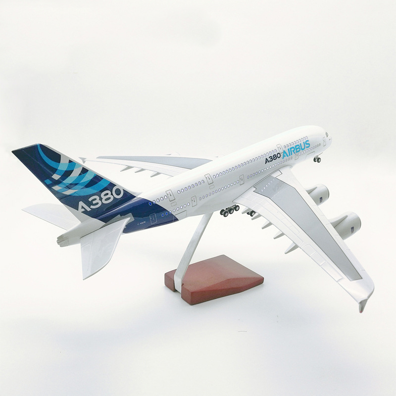 Ready To Ship Custom Livery Resin 47cm Passenger Planes For Sale Airplane Airbus Model A 380 Plane Model Light Aircraft Kit
