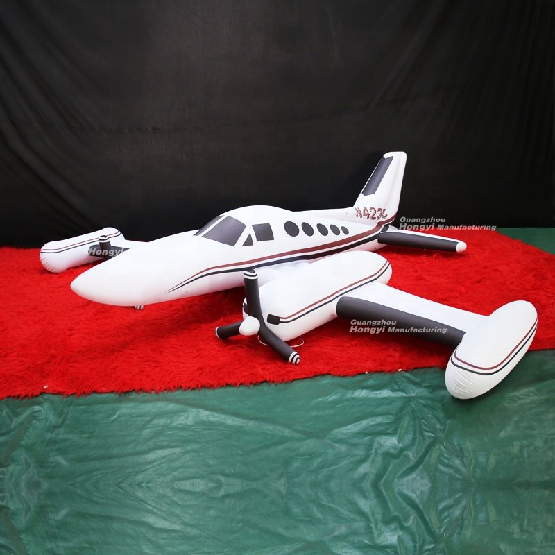Advertising Inflatable LED Aircraft Space Shuttle Spaceship Air Plane Balloon Flying Aeroplane