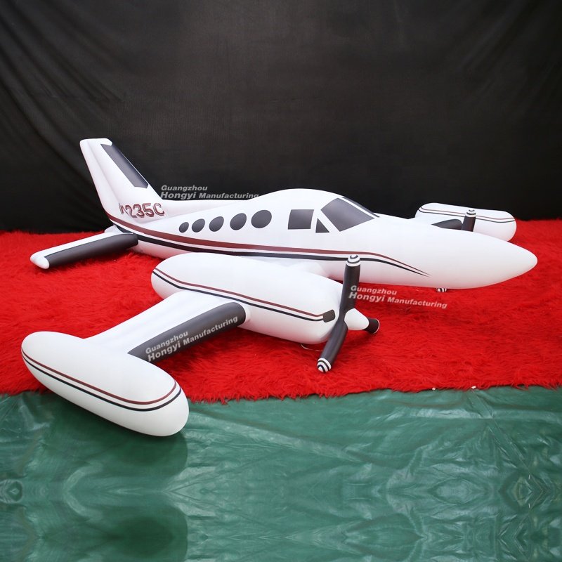 Advertising Inflatable LED Aircraft Space Shuttle Spaceship Air Plane Balloon Flying Aeroplane