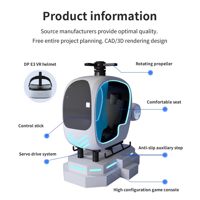 Kids Games Virtual Reality Vr Games Console Vr Flight Simulator Vr Flight Helicopter Simulator