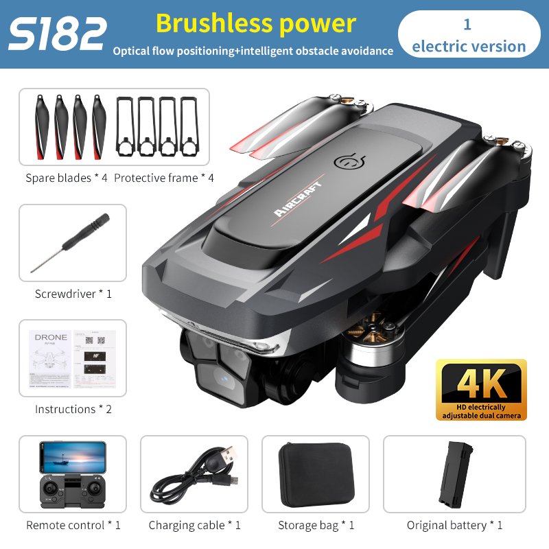 2024 New model obstacle avoidance aerial photography optical flow Brushless motor Mini drones Cheap With camera for beginners