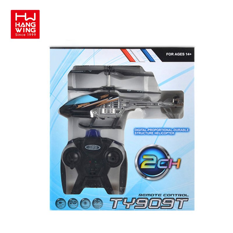 HW TOYS 22.5CM Infrared 2CH Low Price Remote Control Helicopter For Adult, 2 Colors Mix