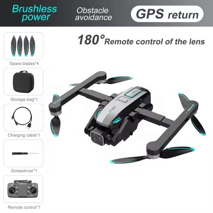 S188 GPS Drone Professional HD Camera Three Obstacle Avoidance Foldable 5G Brushless GPS RC Quadcopter Special Design Toy