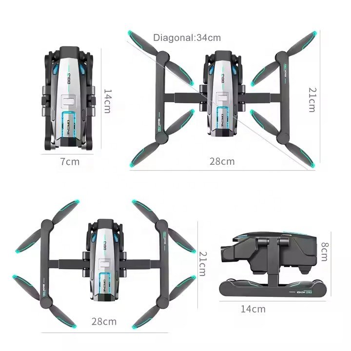 S188 GPS Drone Professional HD Camera Three Obstacle Avoidance Foldable 5G Brushless GPS RC Quadcopter Special Design Toy