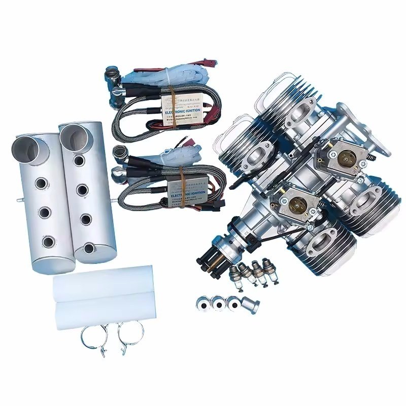 120CC gasoline model aircraft engine UAV heavy fuel engine with starter Model Aircraft Gas gasoline Engine for RC Model Airplane