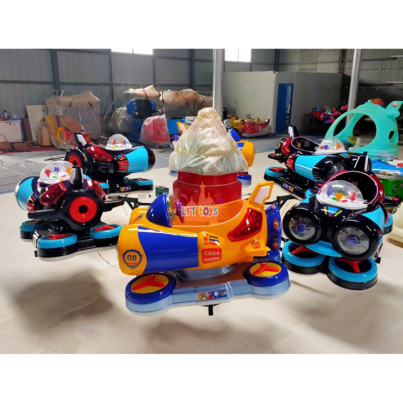 6 Seat Aircraft Spaceship Backyard Mini Carousel Kiddie Ride On Plane Merry Go Round For Sale