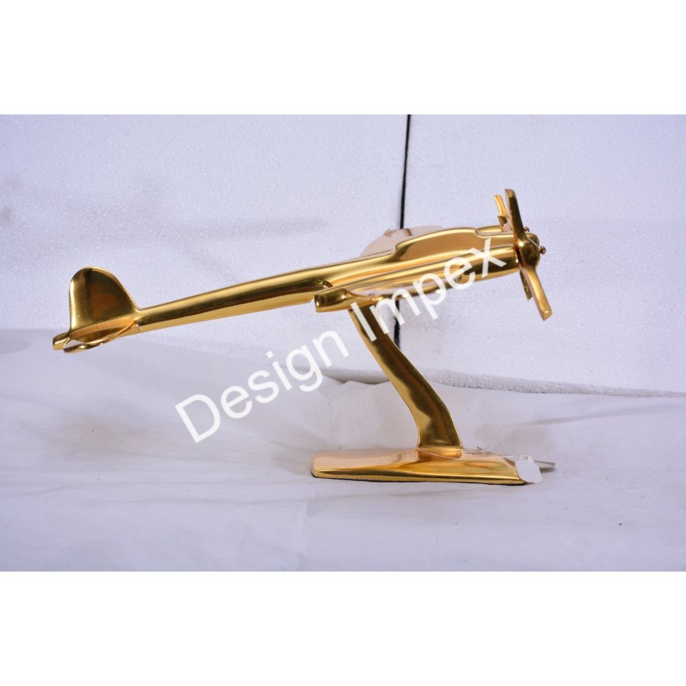 Gold Plated Luxury Aircraft Model Exclusive Quality Wholesale Aeroplane And Airplane Model For Business Gift