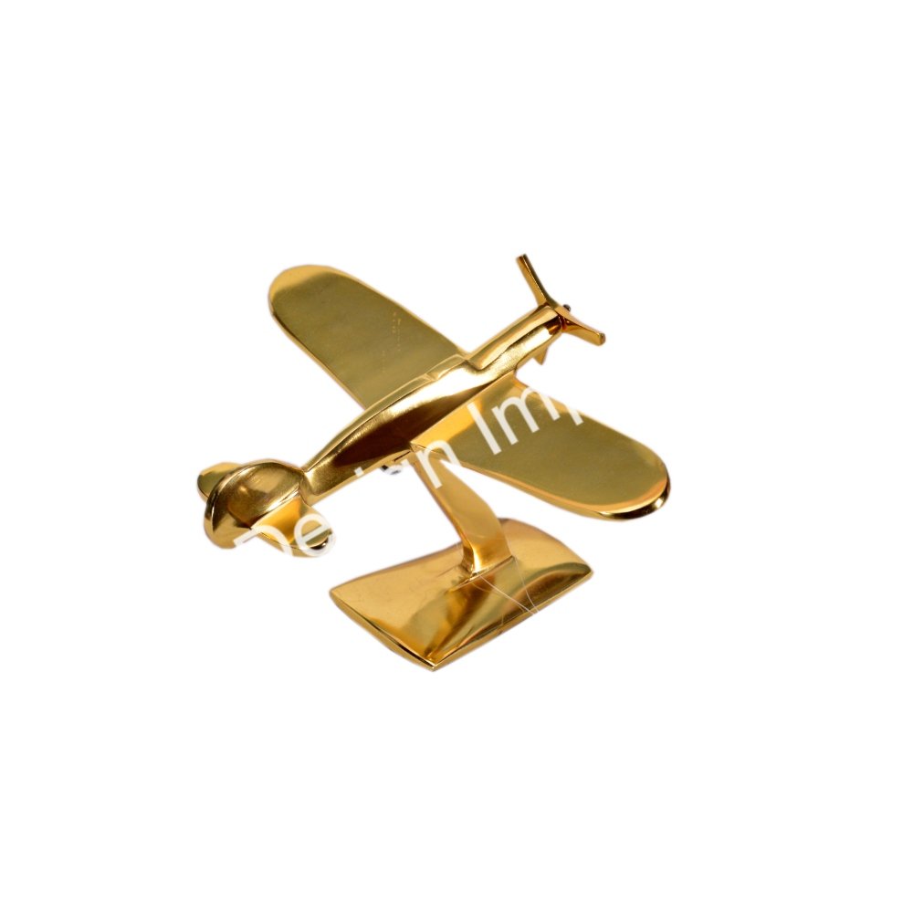 Gold Plated Luxury Aircraft Model Exclusive Quality Wholesale Aeroplane And Airplane Model For Business Gift