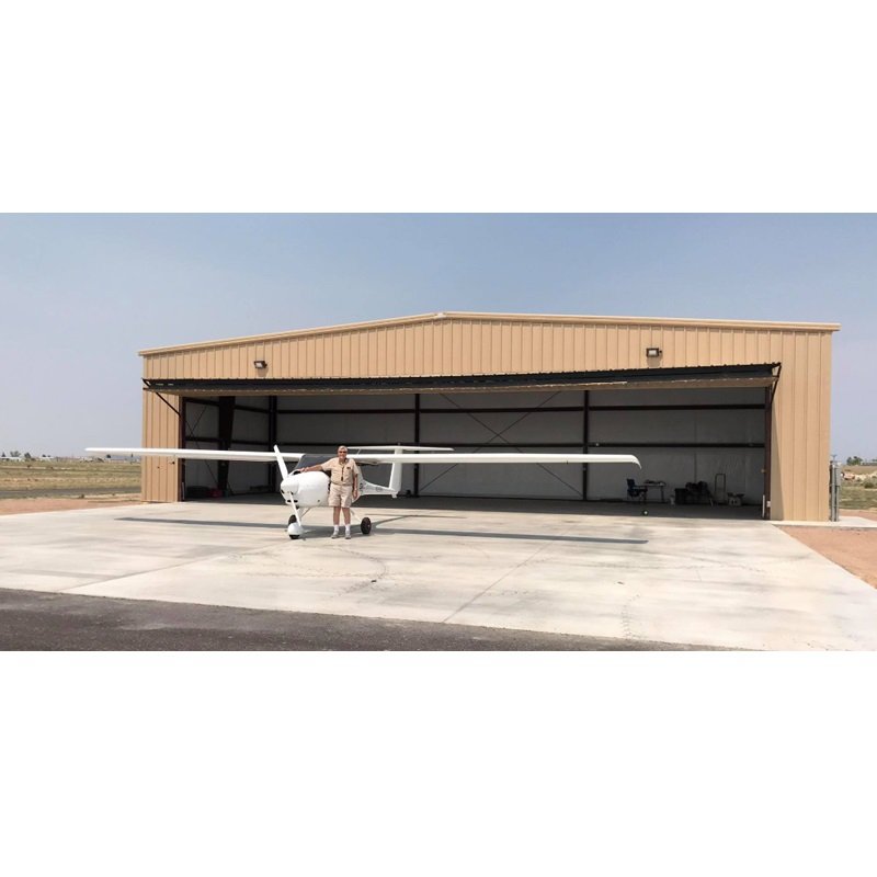 insulated prefab steel building kits for Private airplane hangars / Aircraft maintenance buildings / Helicopter hangars