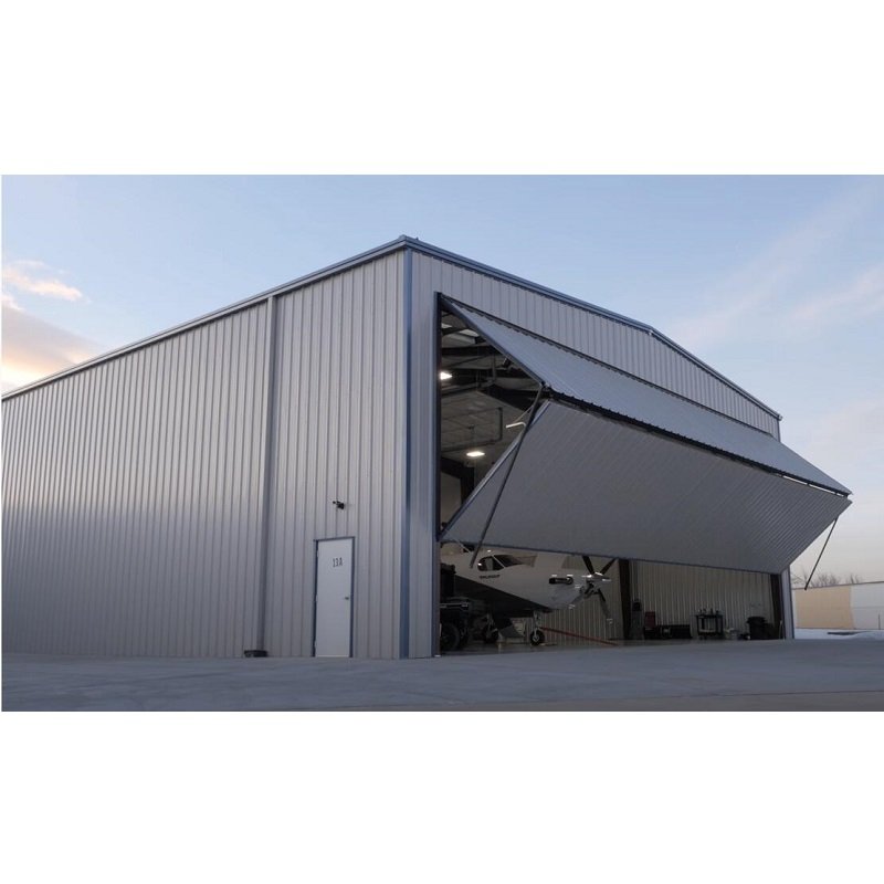 insulated prefab steel building kits for Private airplane hangars / Aircraft maintenance buildings / Helicopter hangars