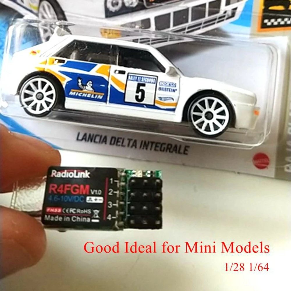 Radiolink R4FGM Mini 4-Channel Receiver Gyro RC Pocket Drift Cars Compatible RC4GS RC6GS T8S T8FB Drones Accessories