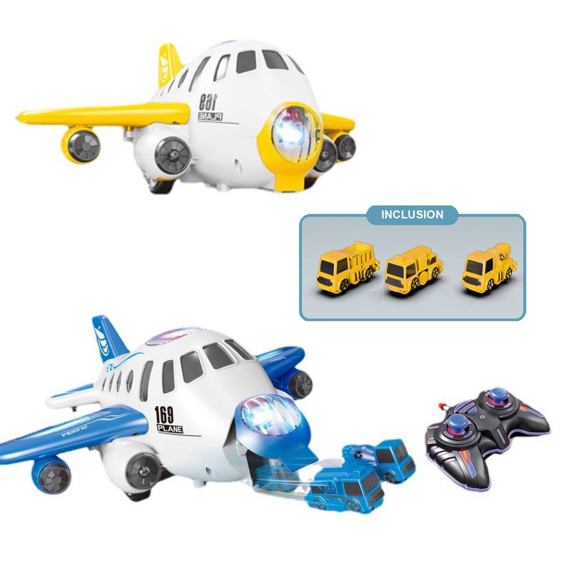 Kids aircraft transport storage toys remote control aerobatic ejection car set multifunctional rc plane toys