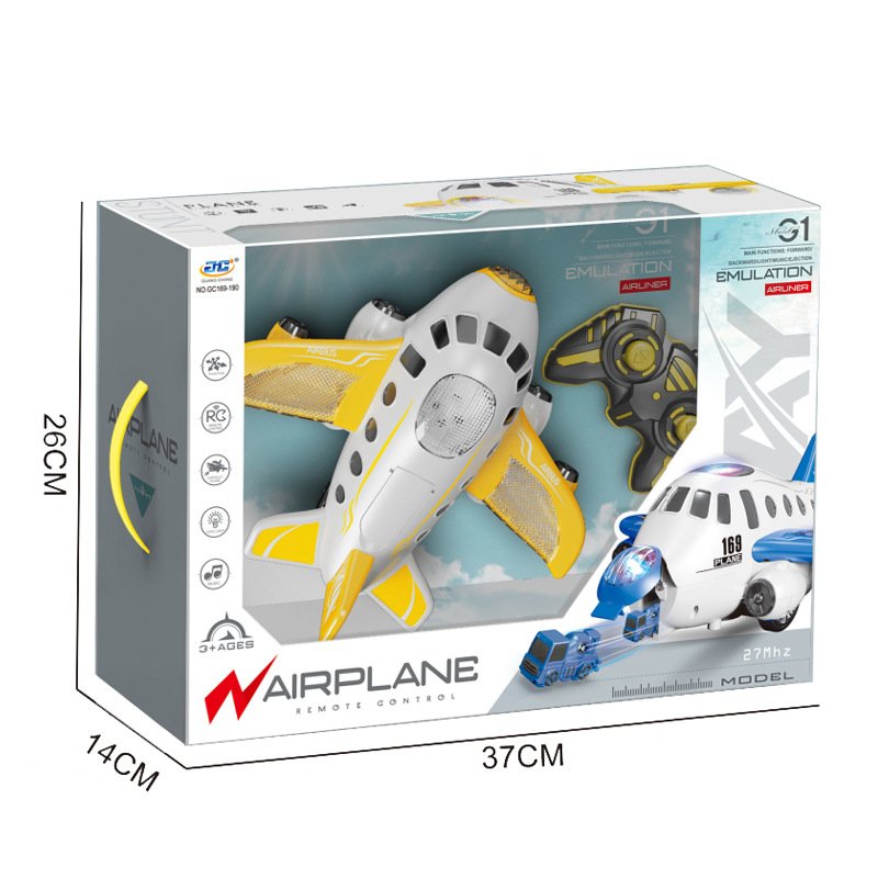 Kids aircraft transport storage toys remote control aerobatic ejection car set multifunctional rc plane toys