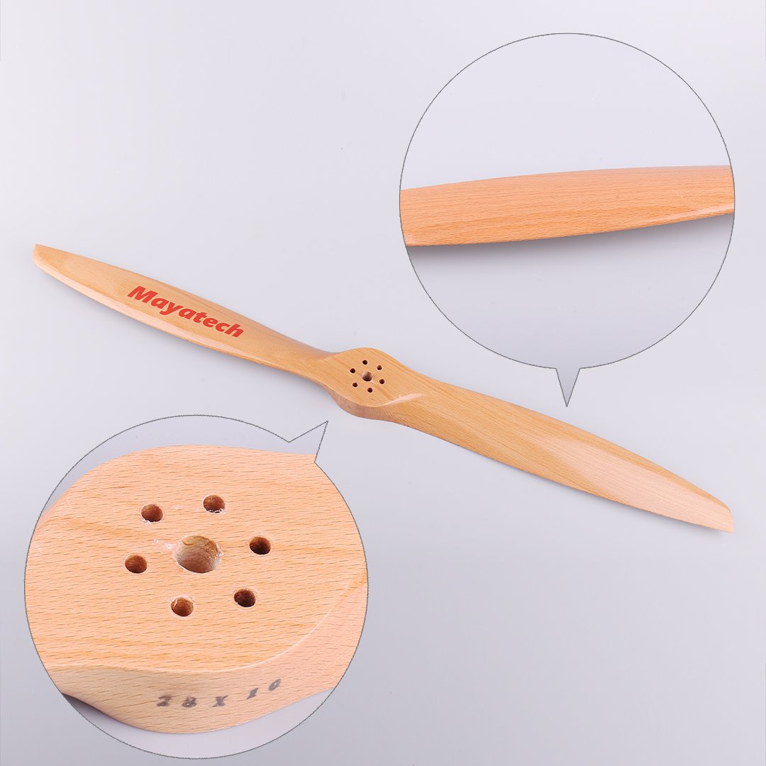 Mayatech 28*10 High Efficiency Beech Oil Propeller DLE111 120 Model Aircraft Gasoline Engine Propeller A Product