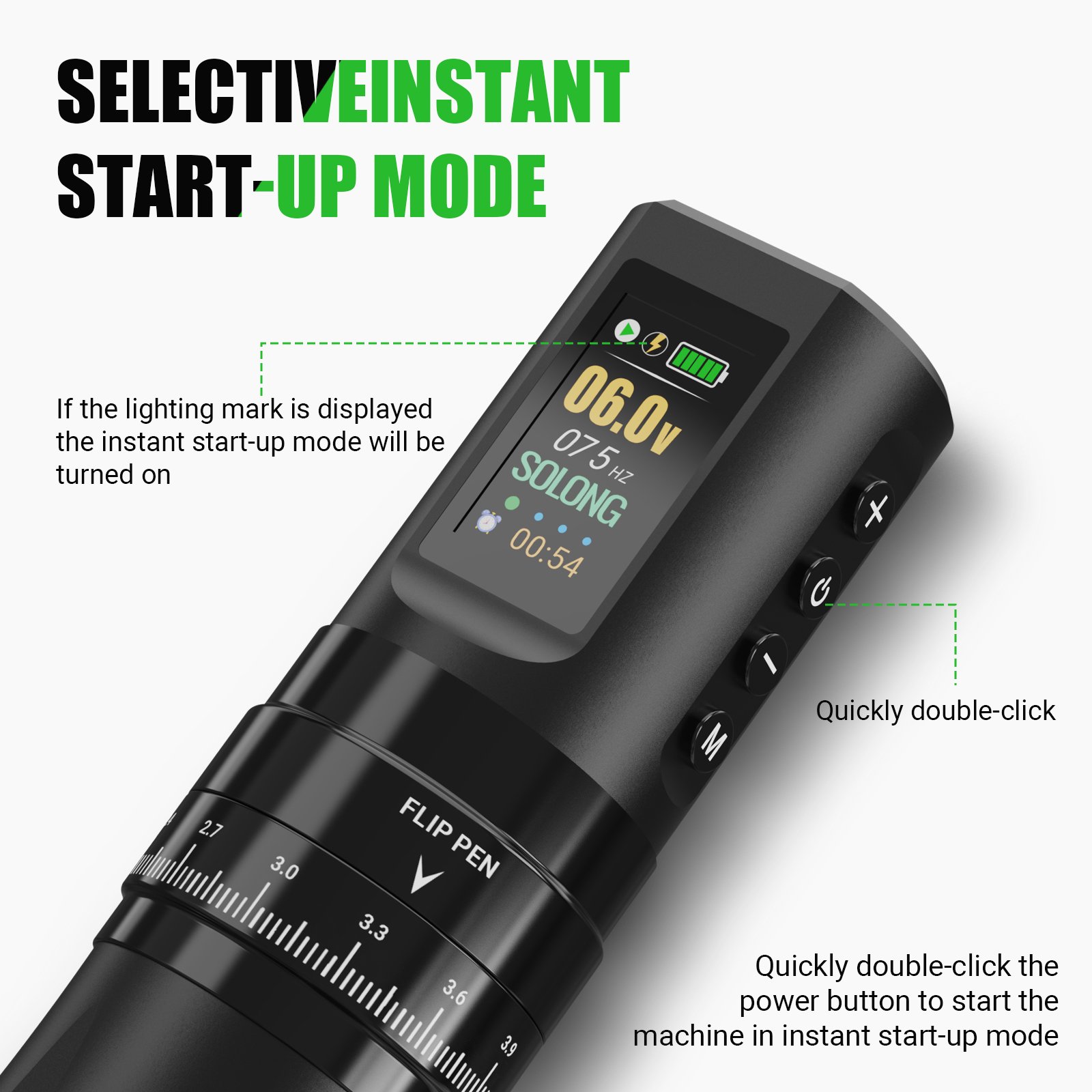 Solong Professional Wireless Rotary Tattoo Pen Motor Wireless Tattoo Machine Rotating Tattoo Gun