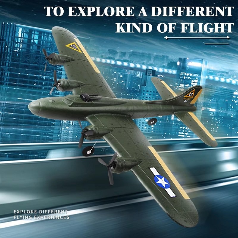 RC Airplane FX817 B17 Aircraft Remote Control Plane Fixed-Wing 2.4GHz Glider EPP Foam RTF RC Planes Aircraft Toys for Children
