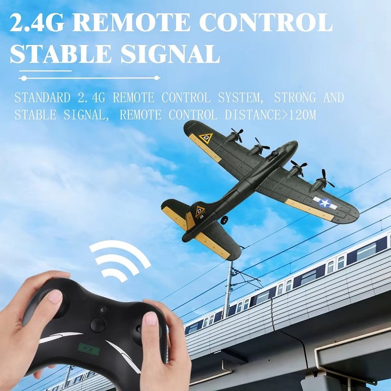 RC Airplane FX817 B17 Aircraft Remote Control Plane Fixed-Wing 2.4GHz Glider EPP Foam RTF RC Planes Aircraft Toys for Children