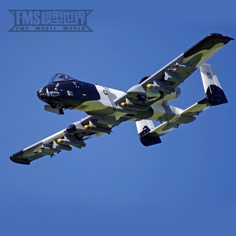 Ducted Fan EDF Jet A10 FMS 70mm V2 Twin Engine with Gyro 6CH 6S EPO PNP RC Airplane Model Hobby Plane Aircraft Avion Gifts