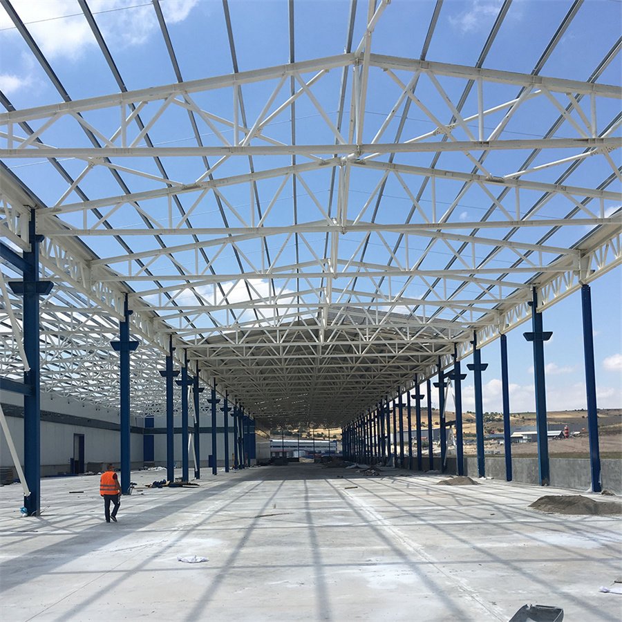 Prefab Steel Structure Building Warehouse/Workshop/Aircraft Hangar Construction