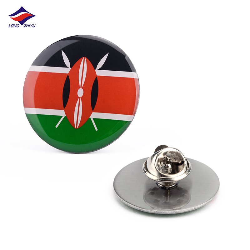 Longzhiyu Custom Printed Epoxy Dome Pins Factory Wholesale Airplane Wing Lapel Pins Metal
