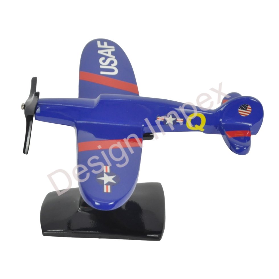 Glider Single Propeller Cast Aluminium US Airplane Models Exclusive Quality Wholesale Prices Aircraft Model In Decorative Item