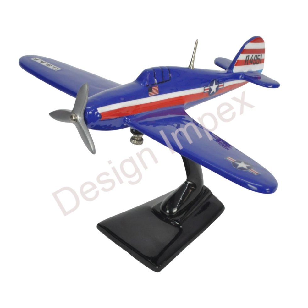 Glider Single Propeller Cast Aluminium US Airplane Models Exclusive Quality Wholesale Prices Aircraft Model In Decorative Item