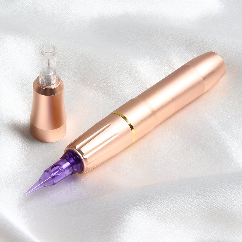 All-in-one Rotary Tattoo Machine Pen RCA Eyebrow Permanent Makeup Power Supply Tattoo Machine 2 Heads Kit