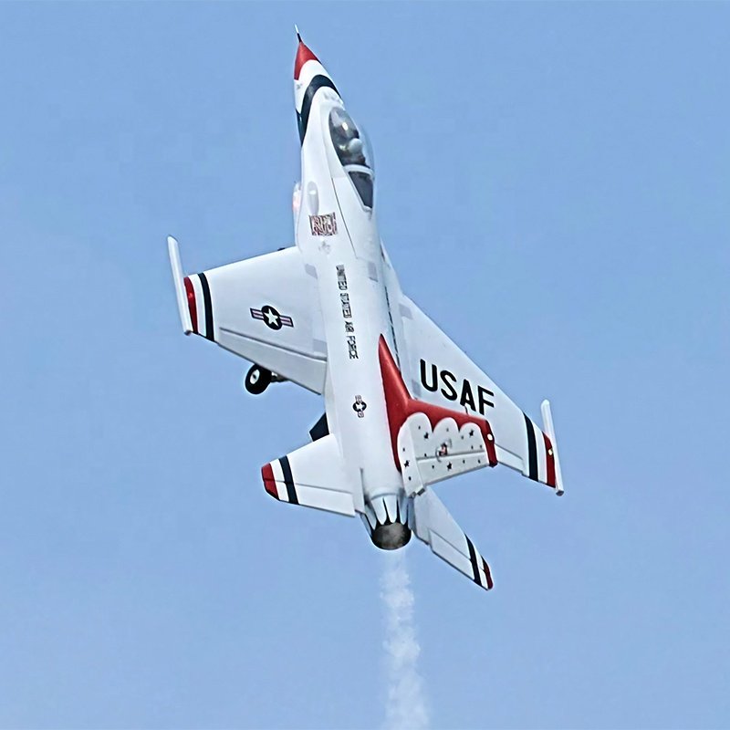 New FMS Hobby Airplane Remote Control RC Jet Fighter EPO 6CH 2.4G EDF 64mm F16 Fighting Falcon Brushless Motor 40A ESC PNP