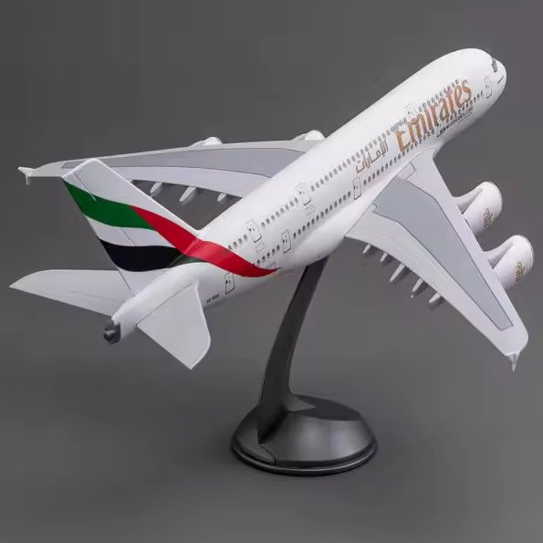 Custom Logo Oem/Odm Simulation Diecast Airplane Model Toys 16cm A380 Diecast Alloy Aircraft Model