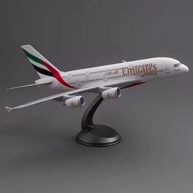 Custom Logo Oem/Odm Simulation Diecast Airplane Model Toys 16cm A380 Diecast Alloy Aircraft Model