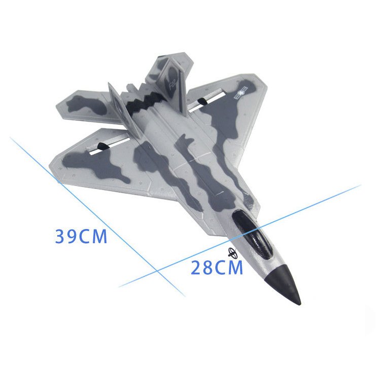 2022 new RC jet aircraft F22 warplane gyroscopic one-touch flight remote control aircraft for beginners