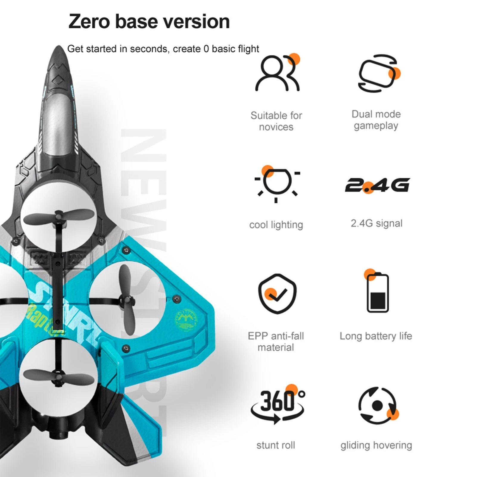 2024 Flugzeuge 2.4G Fighter V17 Aero Jet Plane EPP Foam Model Toy Air Flying Glider Remote Control RC Stunt Airplanes Aircraft