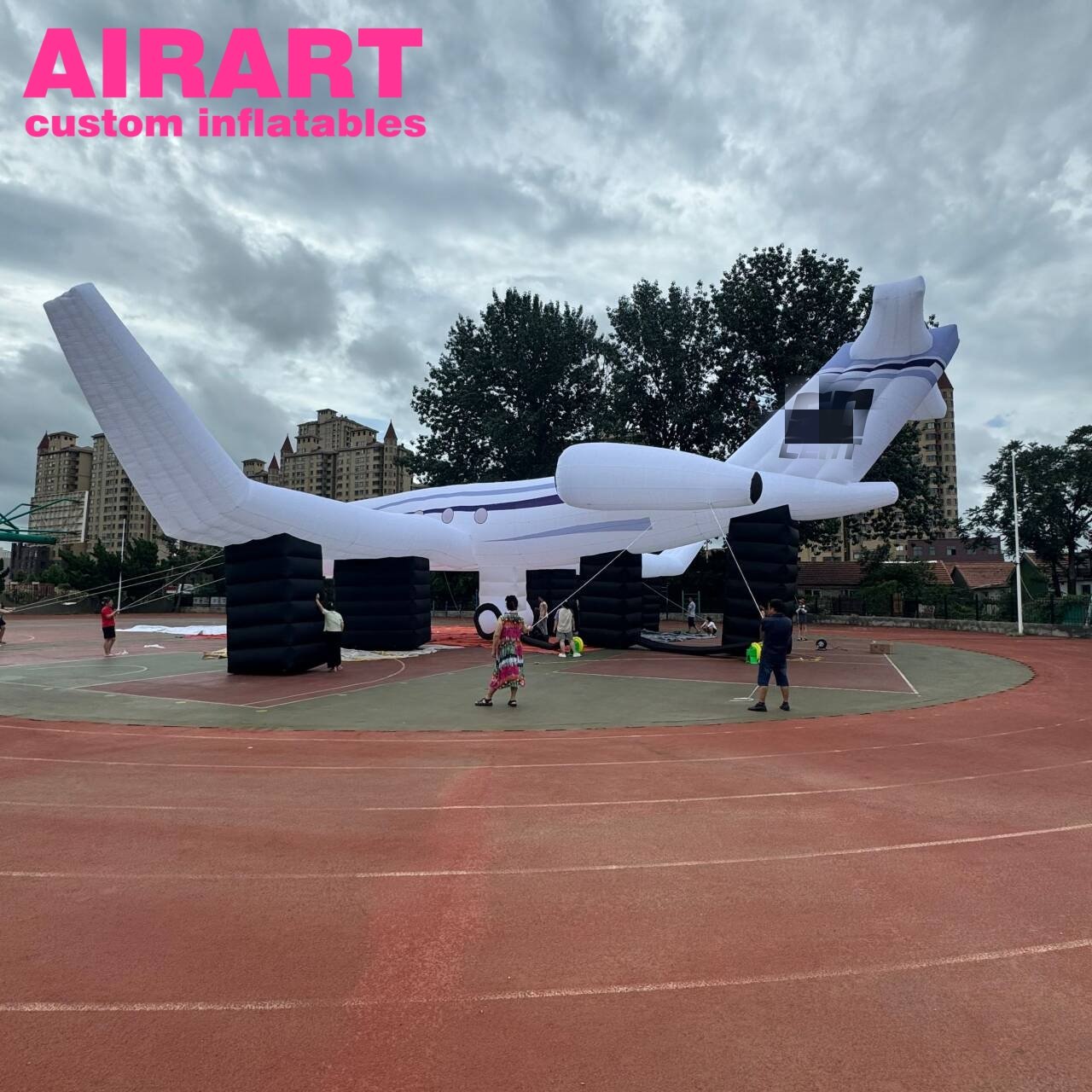 Super Large Inflatable Simulation Aircraft Model,Outdoor Customized Inflatable Giant Plane For Display