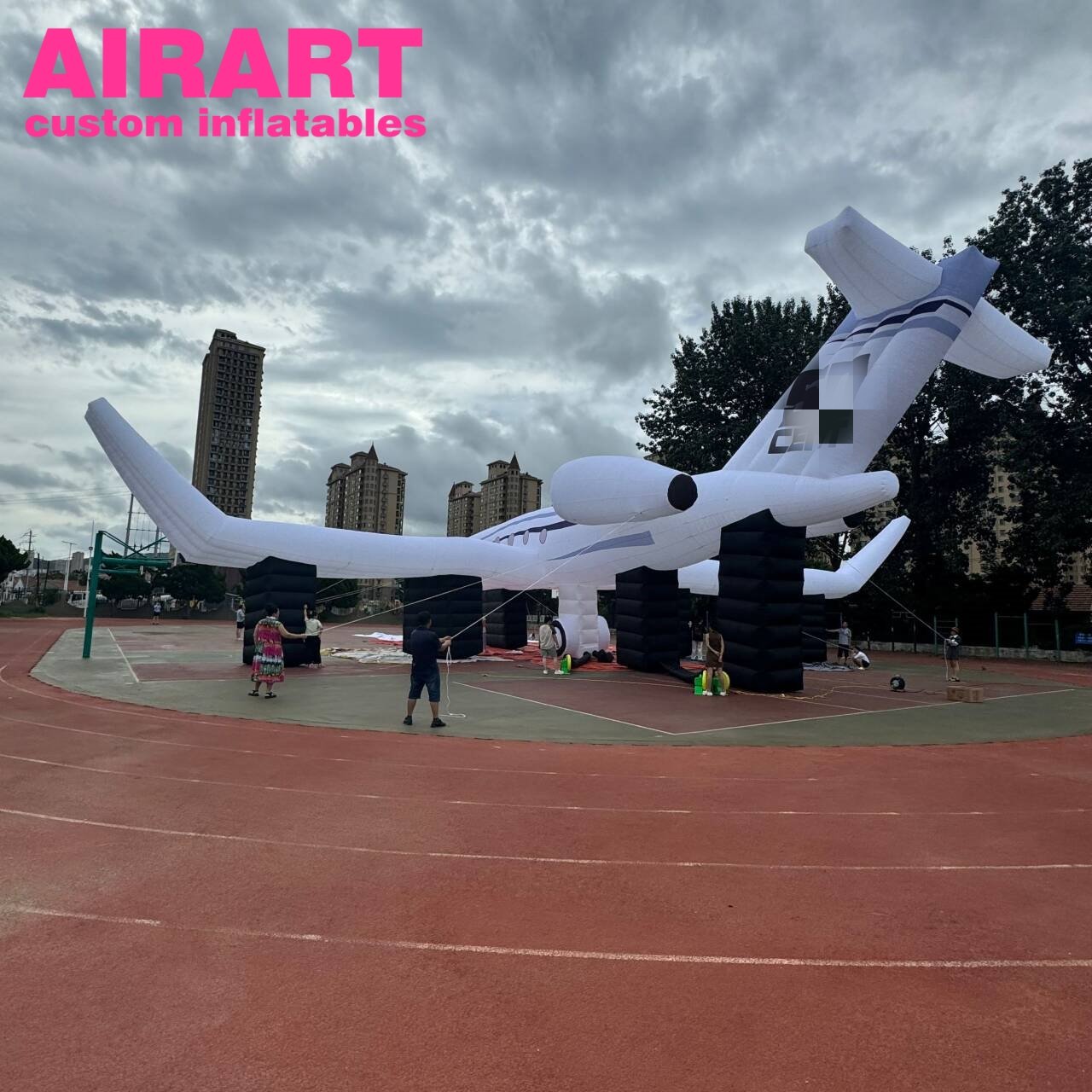 Super Large Inflatable Simulation Aircraft Model,Outdoor Customized Inflatable Giant Plane For Display