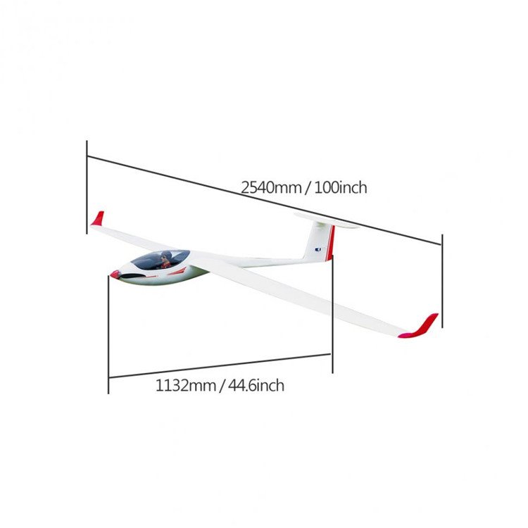 New 2019 ASW28 759-1 2540mm Brushless RC Plane RTF Wingspan EPO Glider