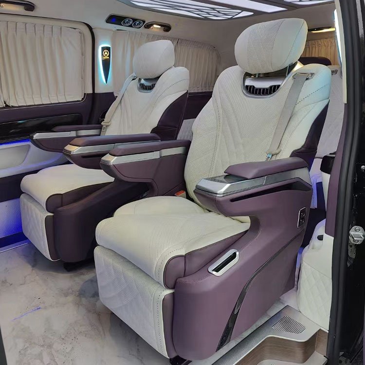 250 V250D Power Rotating V-class Seat Aircraft Auto Seat Luxury Leather One Piece Custom Made Customizable Remote Control