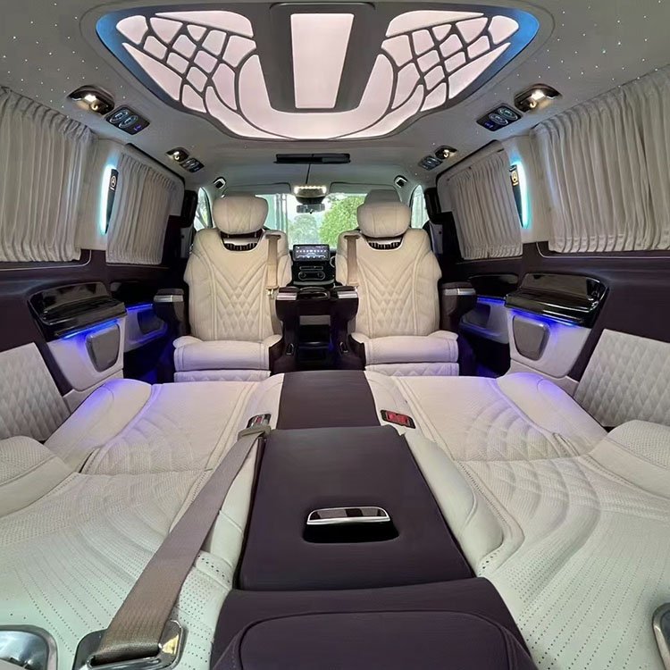 250 V250D Power Rotating V-class Seat Aircraft Auto Seat Luxury Leather One Piece Custom Made Customizable Remote Control