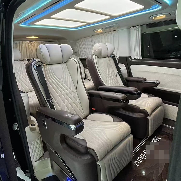 250 V250D Power Rotating V-class Seat Aircraft Auto Seat Luxury Leather One Piece Custom Made Customizable Remote Control