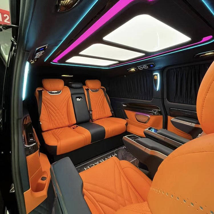 250 V250D Power Rotating V-class Seat Aircraft Auto Seat Luxury Leather One Piece Custom Made Customizable Remote Control