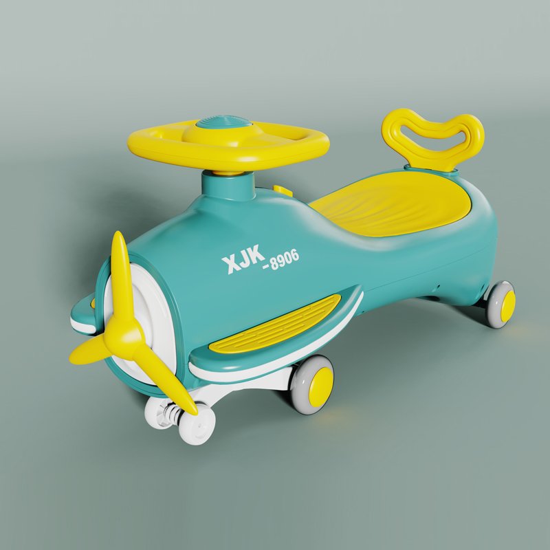 Simulation aircraft Modeling, Enlarged And Thickened Body, Baby Twist Car