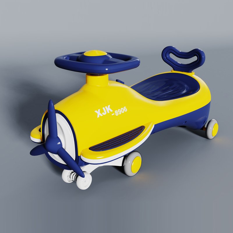 Simulation aircraft Modeling, Enlarged And Thickened Body, Baby Twist Car