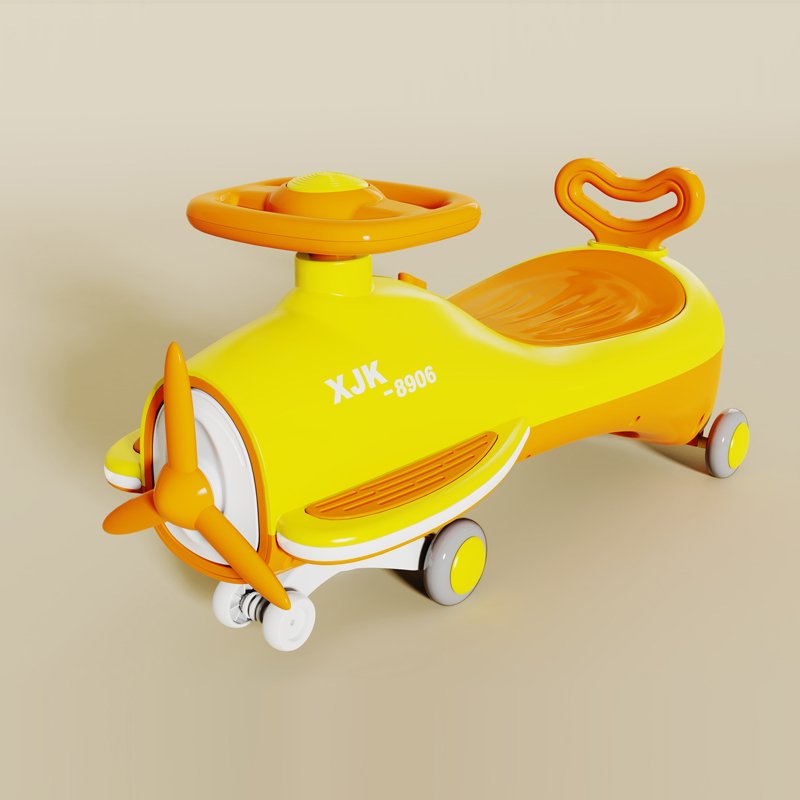 Simulation aircraft Modeling, Enlarged And Thickened Body, Baby Twist Car