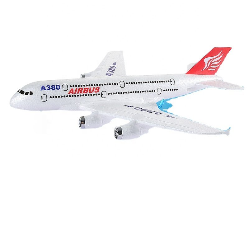 2.4G Remote Control Plane 2.5CH EPP Durable Styrofoam Airplane RC Aircraft Plane for Kids Boys Girls Airbus A380 Model