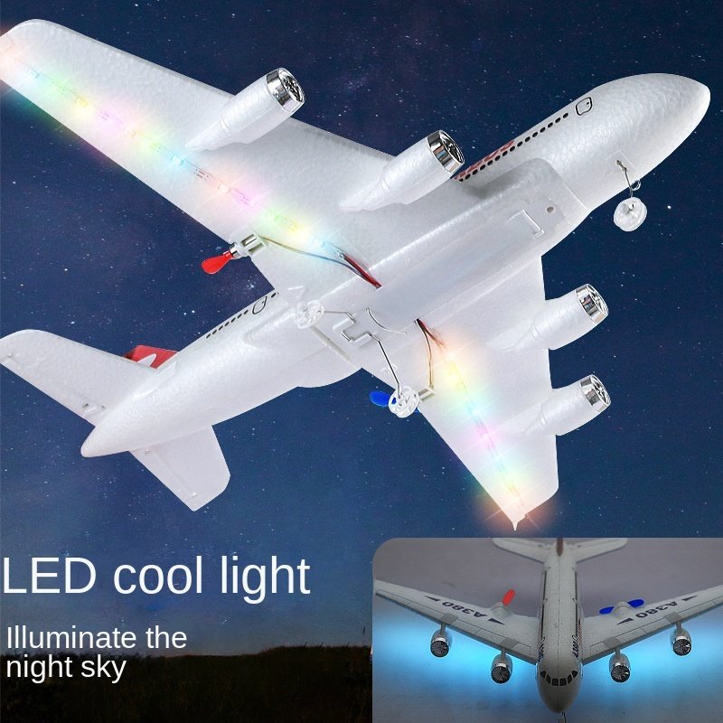 2.4G Remote Control Plane 2.5CH EPP Durable Styrofoam Airplane RC Aircraft Plane for Kids Boys Girls Airbus A380 Model