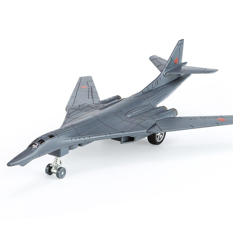 Wholesale Diecast Models Airplanes TU160 Scale 1:42 26.5cm Kids Toys Private Aircraft