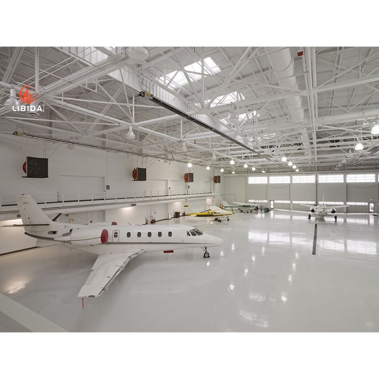 Insulated Prefab Steel Building Kits For Private Airplane Hangars / Aircraft Maintenance House
